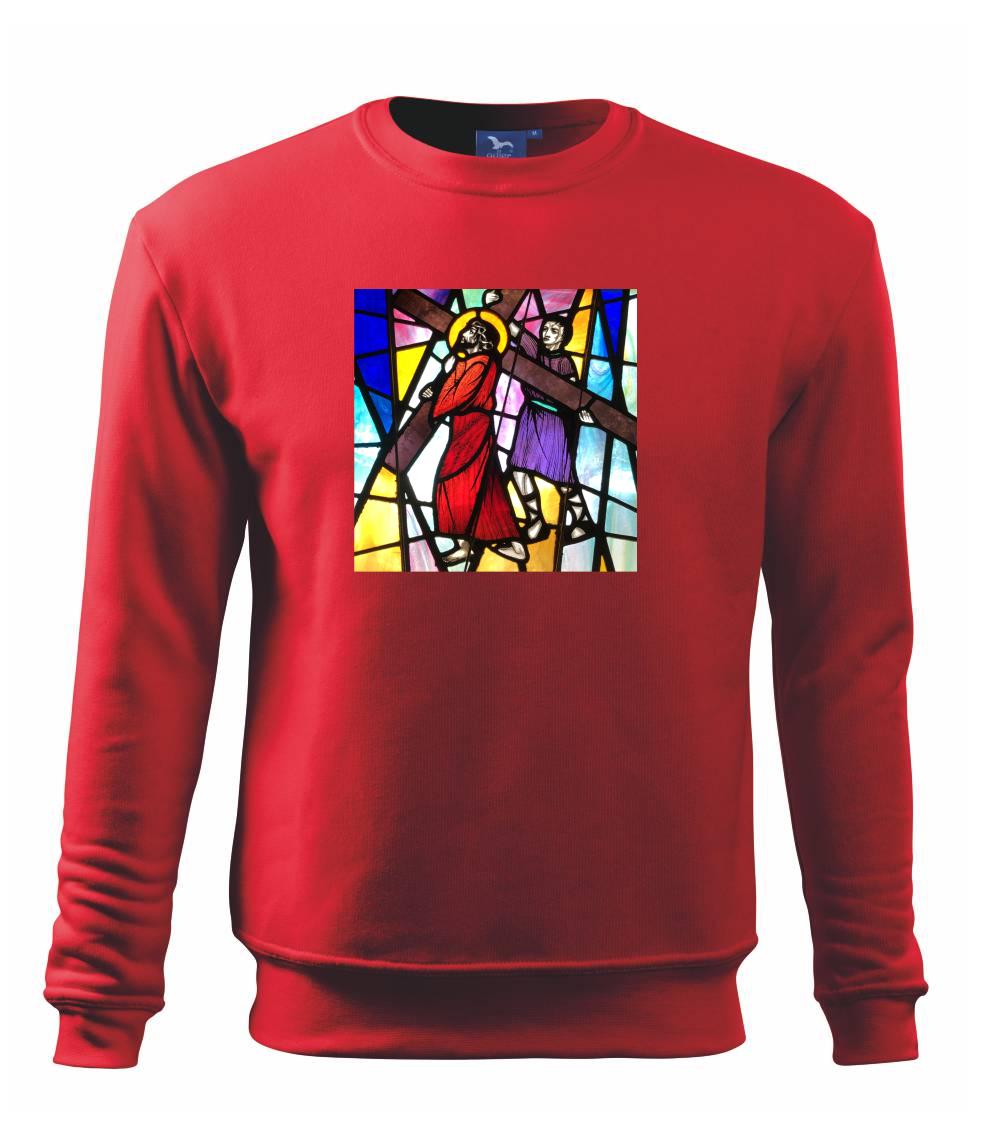 Vitráž - Ježiš a kríž Vitráž - Ježiš a kríž