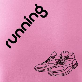 Running nápis šikmo