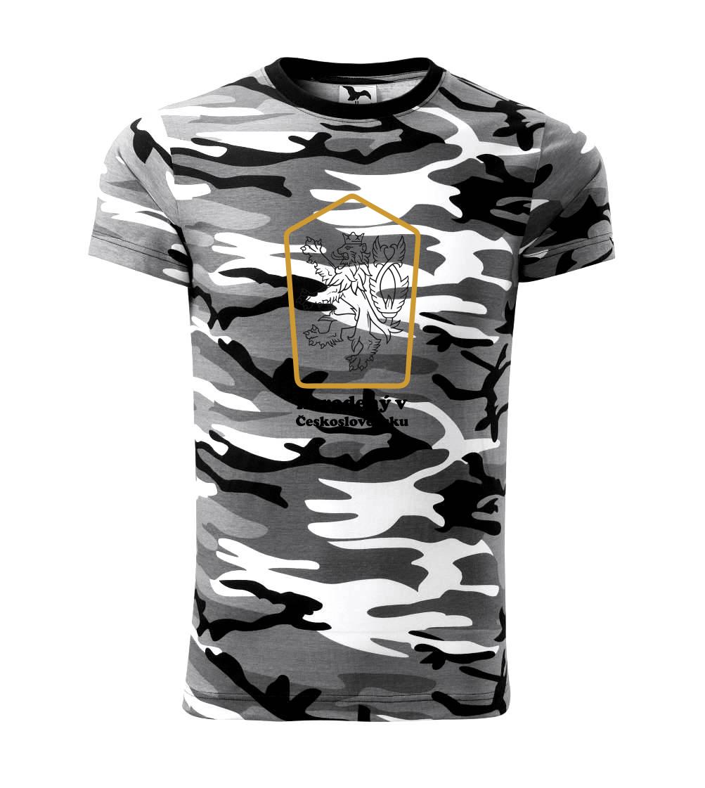 Tričká k narodeninám - Narodený / narodená v Československu - Army CAMOUFLAGE