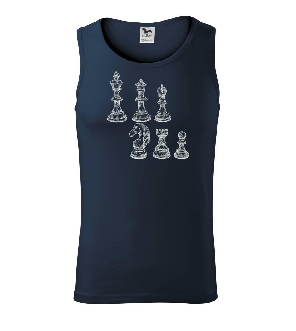 Šachové figúrky kreslené Šachové figúrky kreslené