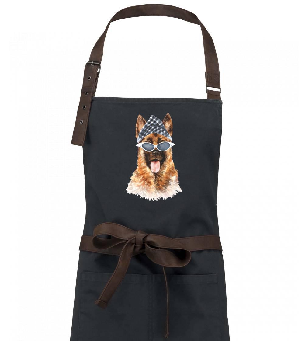 Nemecký ovčiak - German shepherd so šatkou - Zástera Vintage