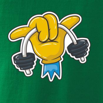 Comics ruka a činka