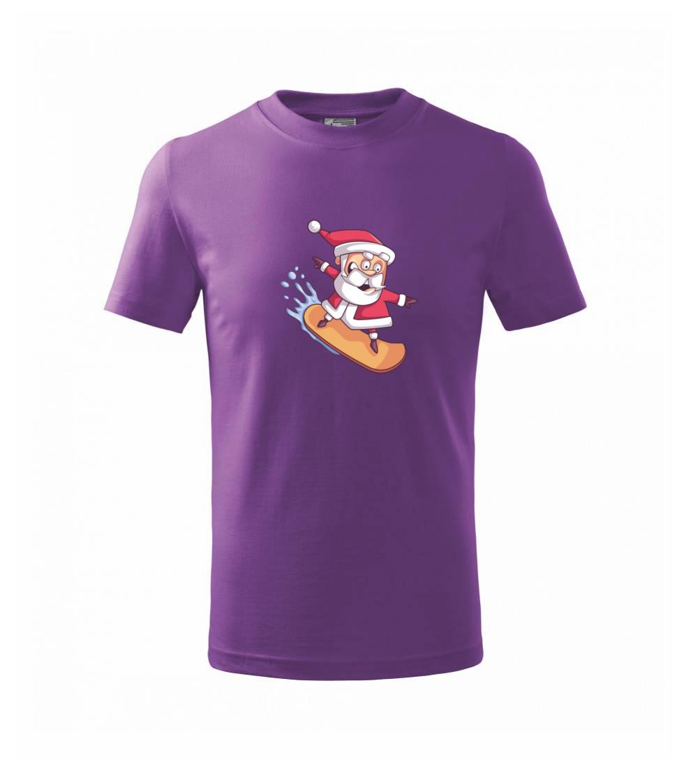 Santa jazdiaci na snowboarde