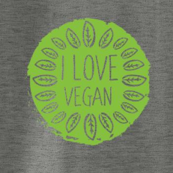I love vegan v kruhu