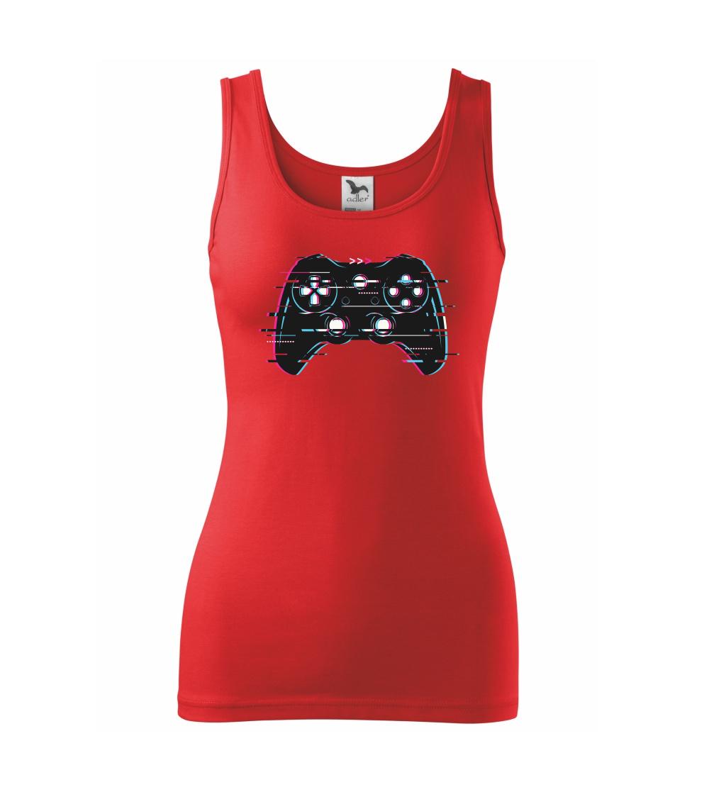 Tričká pre ajťákov - Gamer - gamepad barevný - Dámske tielko