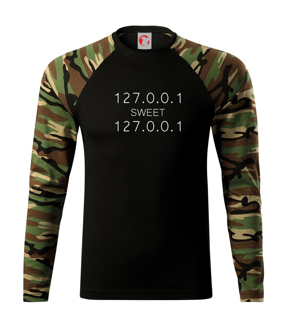 Tričká pre ajťákov - 127.0.0.1 sweet - Camouflage LS