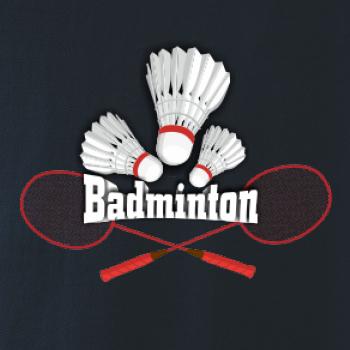 Bedminton - nápis s košíkmi