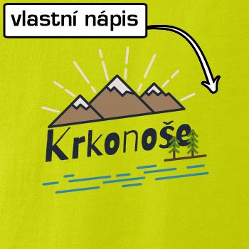 Kreslené hory - vlastné nápis