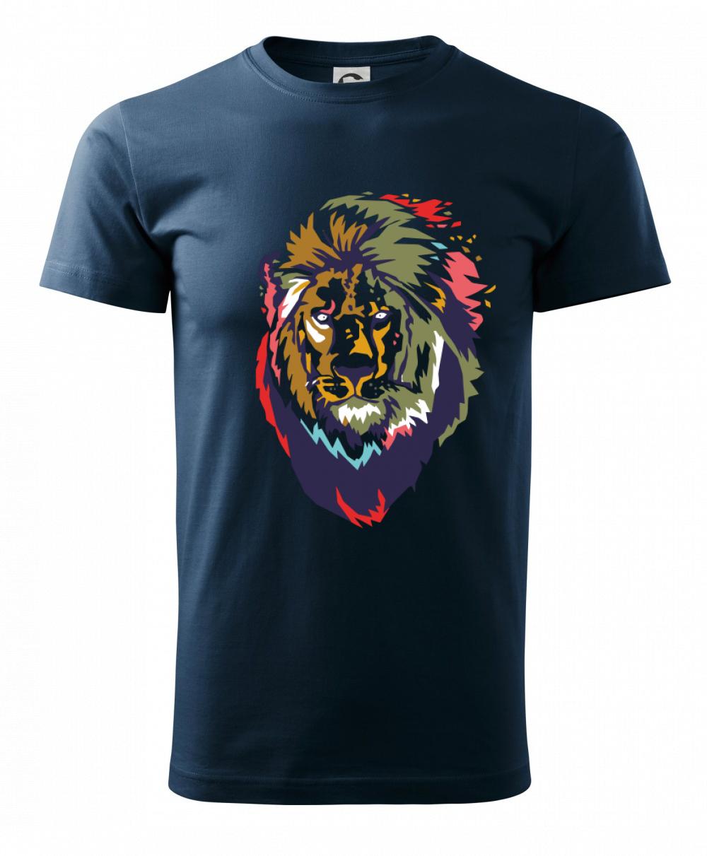 Hlava leva kreslená jednoduchá Hlava leva kreslená jednoduchá