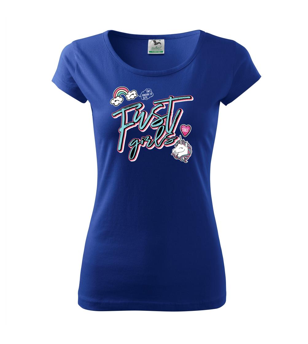 Tričká s jednorožcom - Frst girls - Dámske tričko Pure