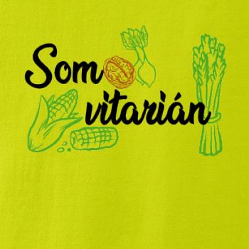 Som vitarián - nápis Som vitarián - nápis