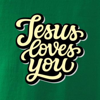 Jesus loves you - písané písmo