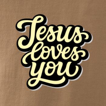 Jesus loves you - písané písmo