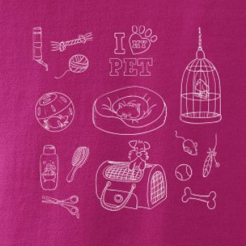 I love my pet - kreslený obrázok