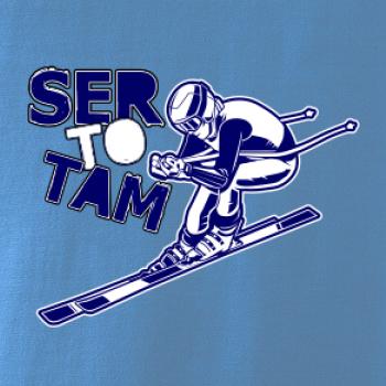 Lyžiar ser to tam