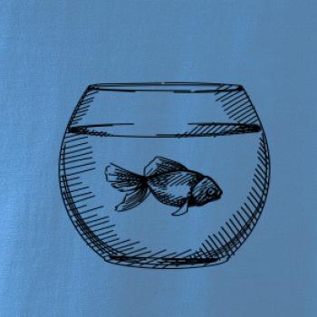 Ceruzkou kreslená rybička v akváriu