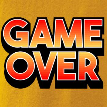 Game over - nápis farebný
