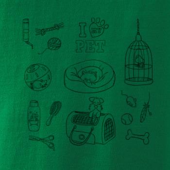 I love my pet - kreslený obrázok