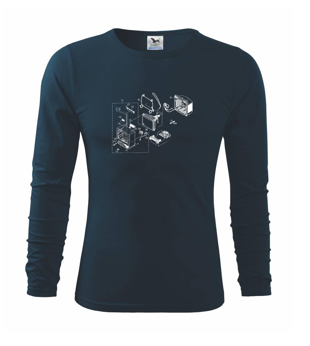 Nákres starý CRT televízor Nákres starý CRT televízor