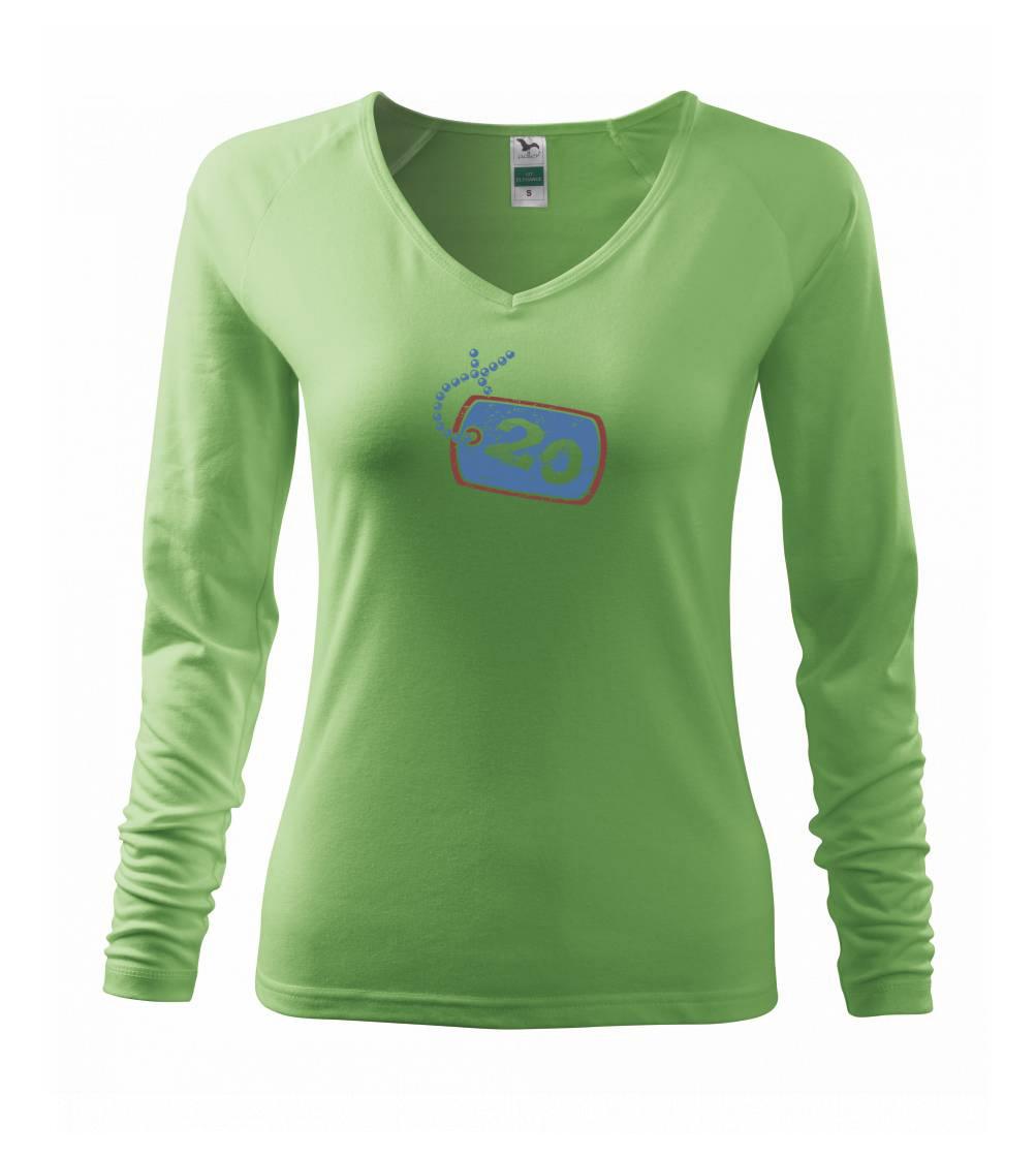 Tričká k narodeninám - 20 na krku - Tričko dámske Elegance