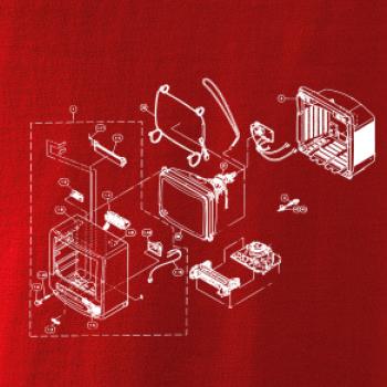 Nákres starý CRT televízor