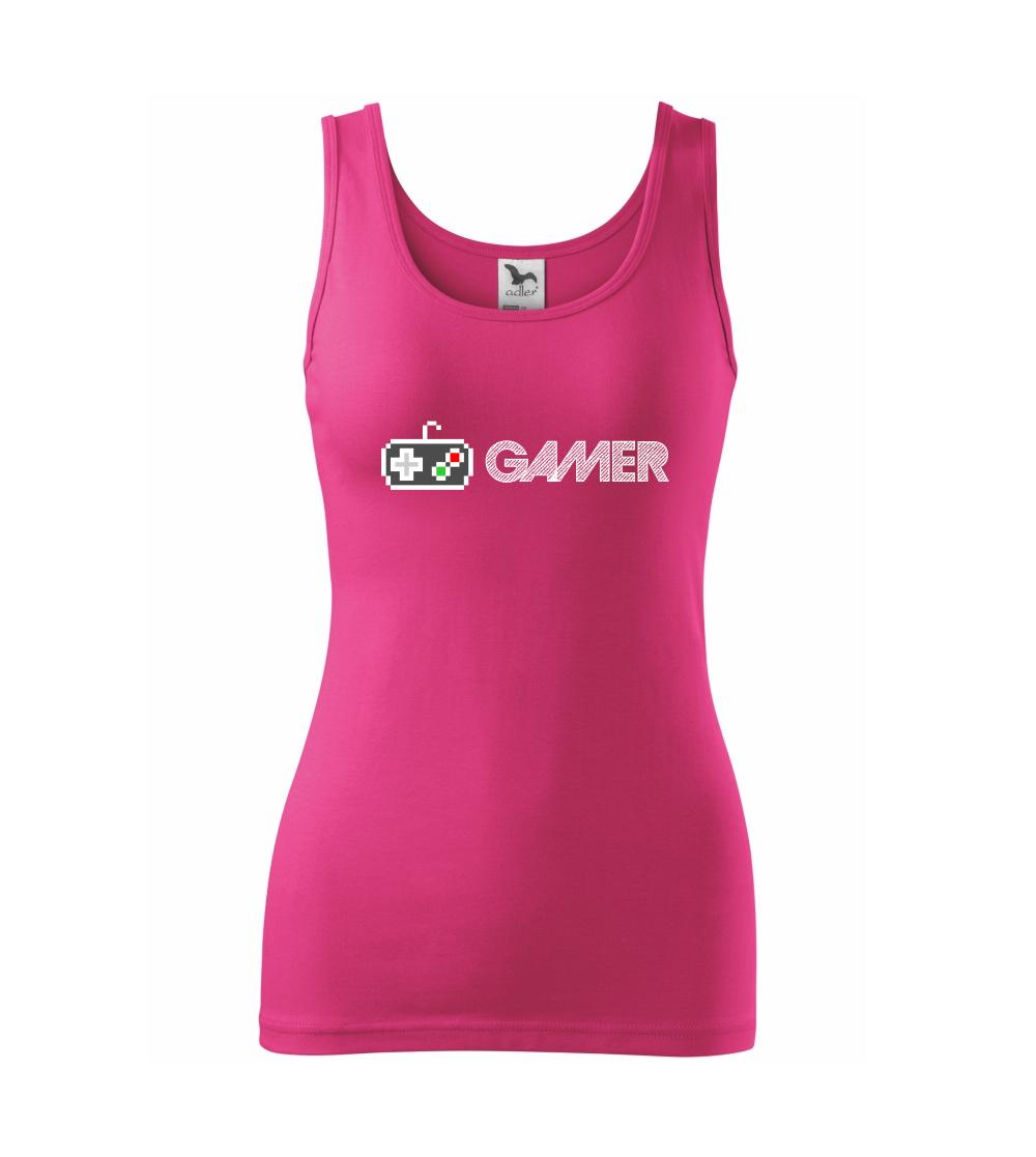 Tričká pre ajťákov - Gamer - ikona gamepad - Dámske tielko