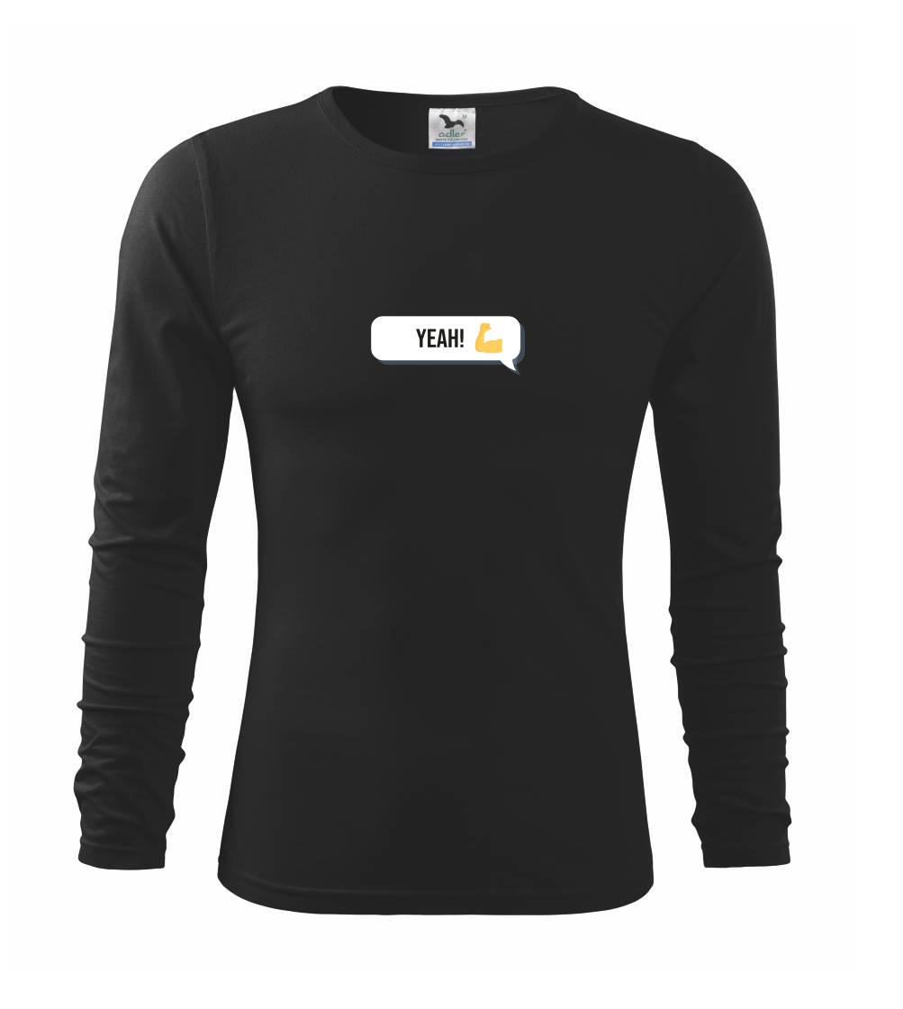 Tričká pre ajťákov - Emoji - yeah - Tričko detské Long Sleeve
