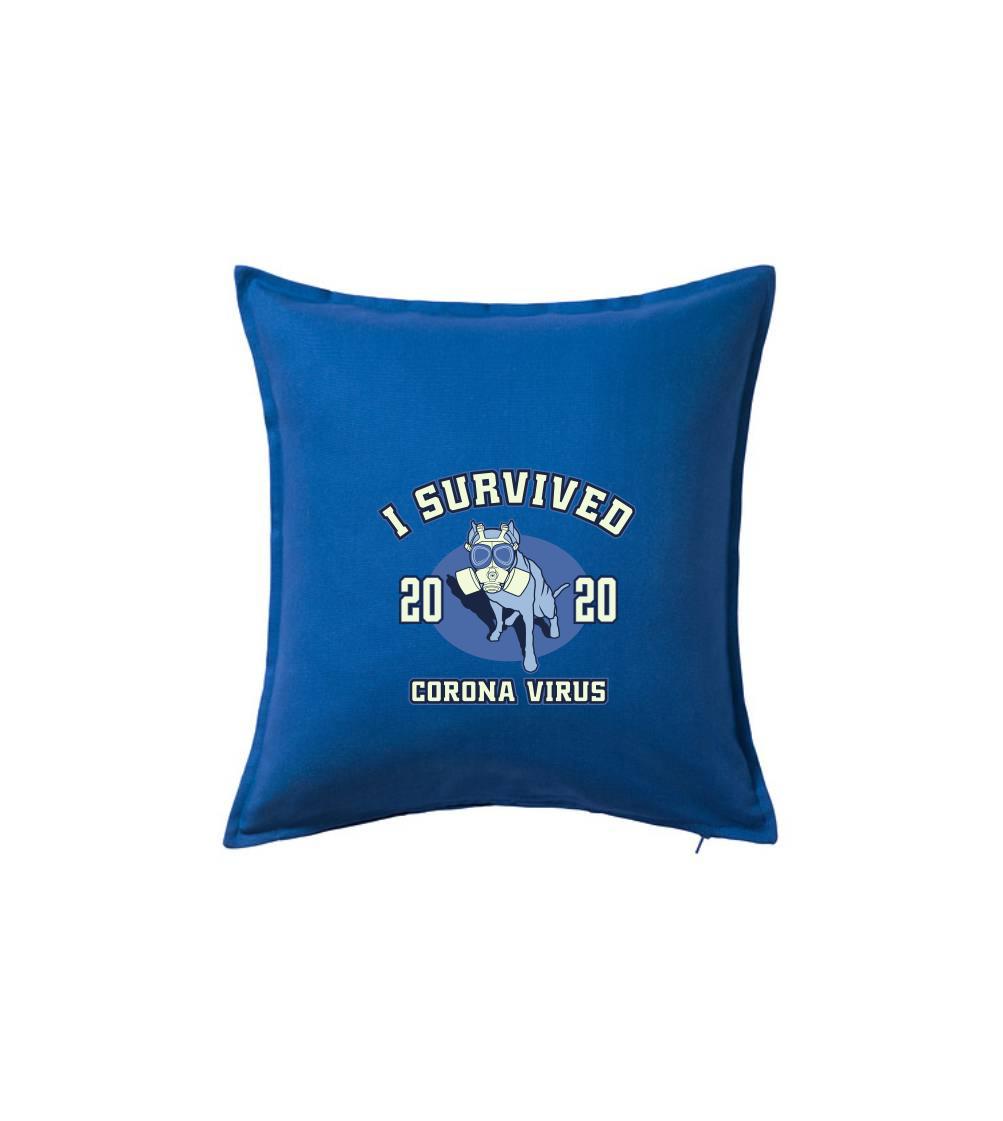 I survived corona - dog - Vankúš 50x50