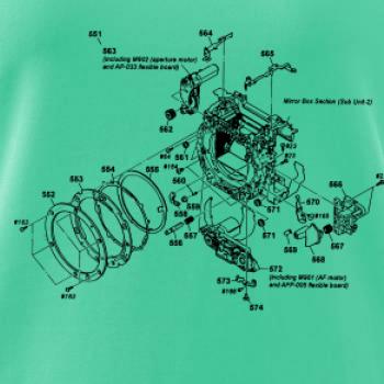 Nákres uzávierka starý fotoaparát