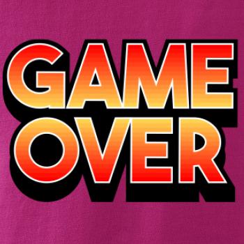 Game over - nápis farebný