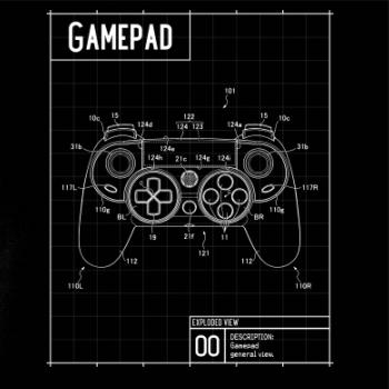 Nákres Gamepad moderní