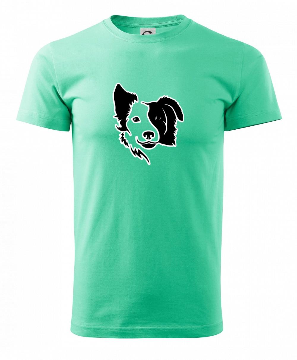 Border kólia obrys hlavy Border kólia obrys hlavy