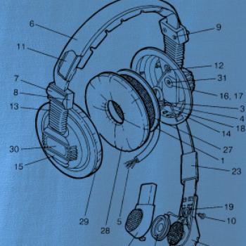 Nákres slúchadlo pre pilota