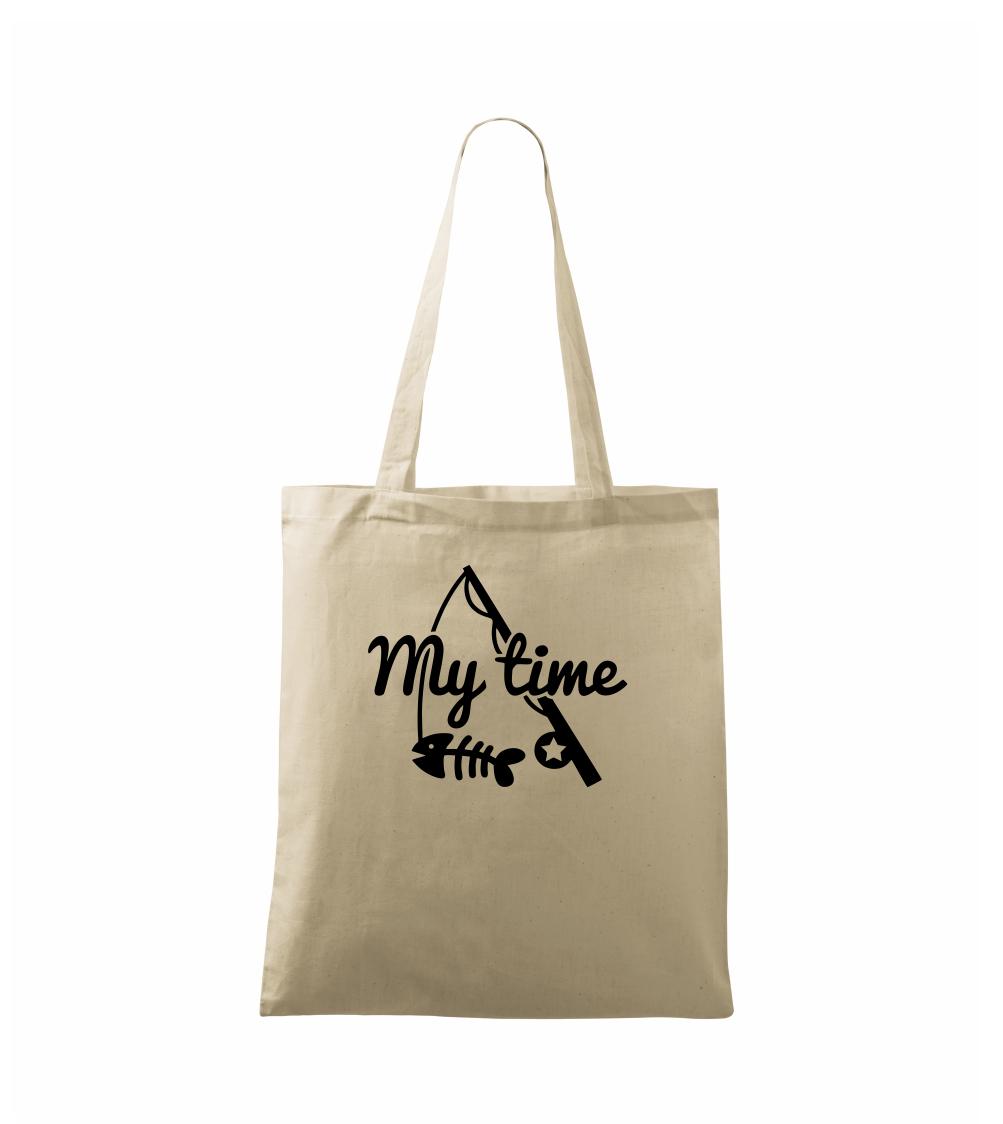 Tričká pre rybárov s potlačou - Rybárčenie - My time - Taška bavlnená