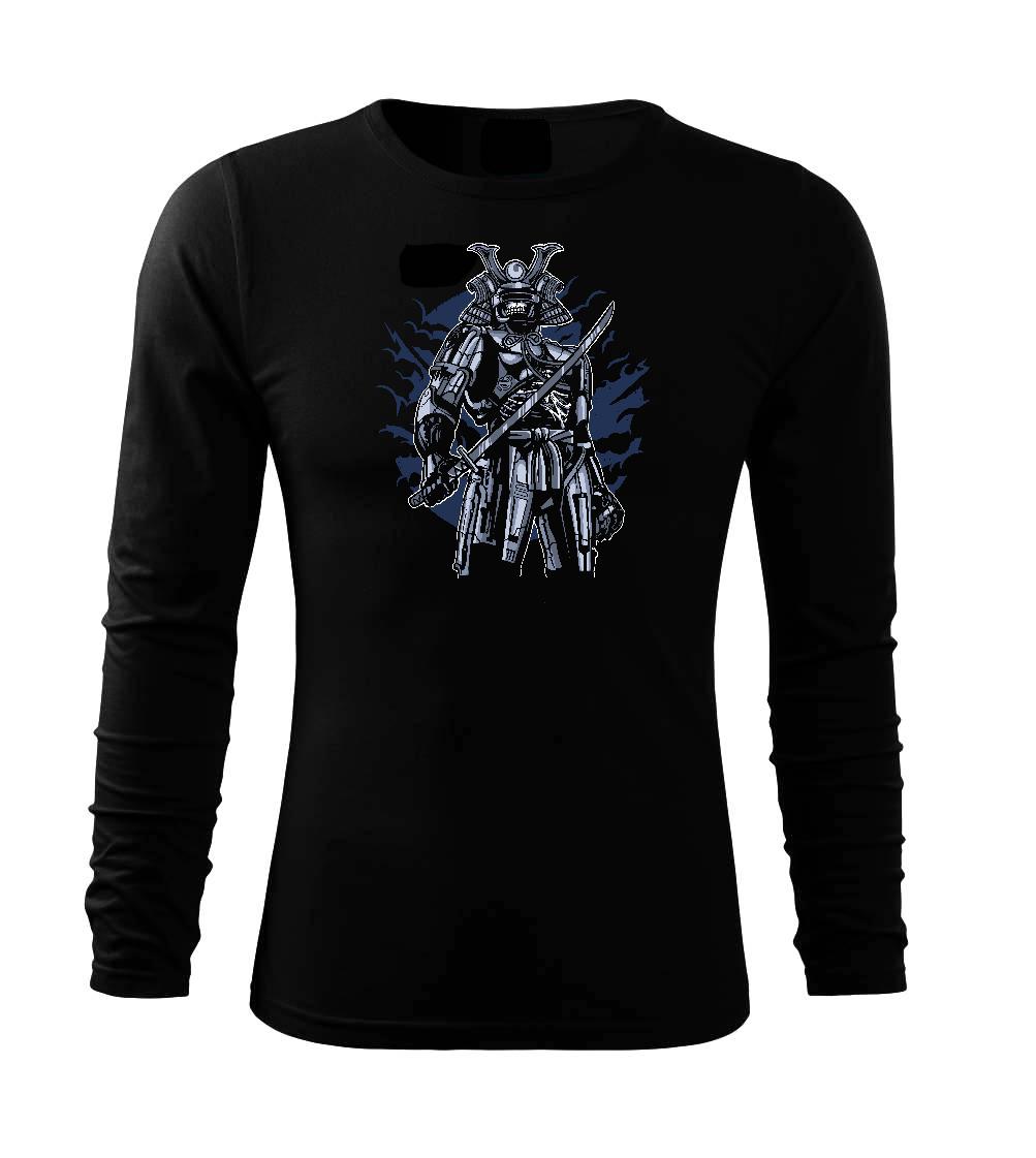 Grafické tričká - Samurai Robot Skull - Tričko s dlhým rukávom FIT-T long sleeve