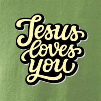 Jesus loves you - písané písmo