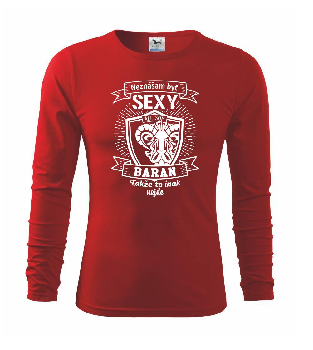 Tričká baran - Neznášam byť sexy - Baran - Tričko detské Long Sleeve