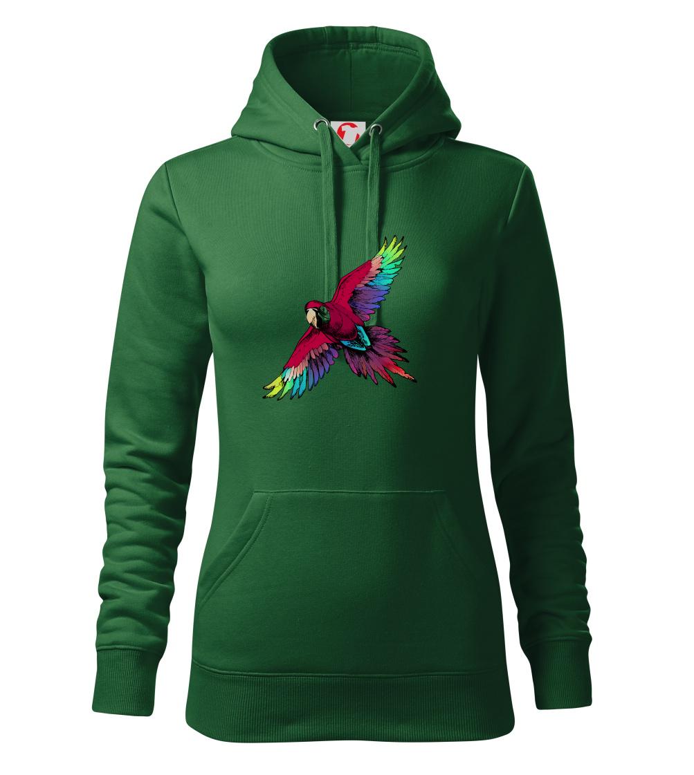 Papagáj kreslený letiaci Papagáj kreslený letiaci