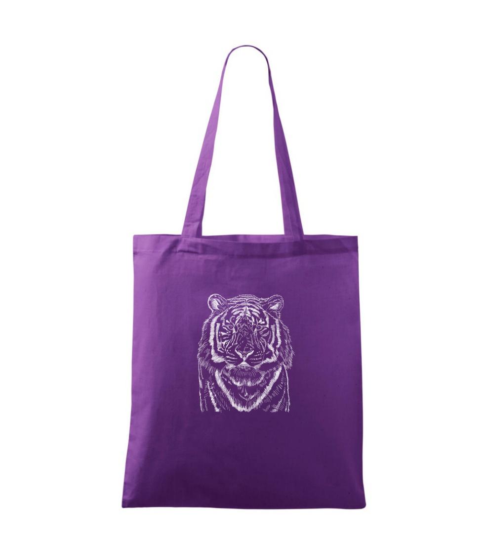 Tričká so zvieratami - Tiger skica - Taška bavlnená