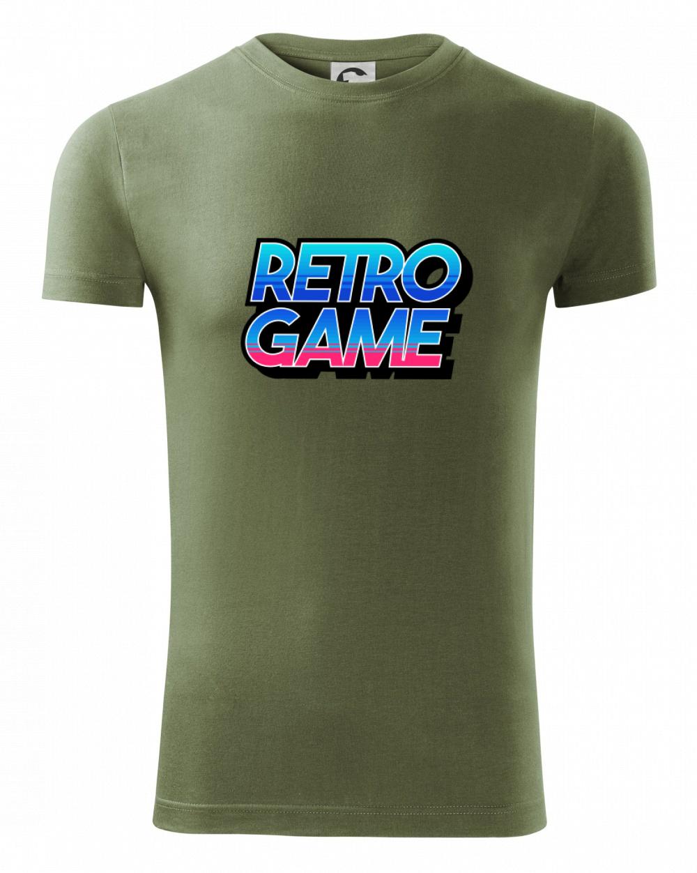 Tričká pre ajťákov - Retro game nápis farebný - Viper FIT - Pánske zúžené tričko