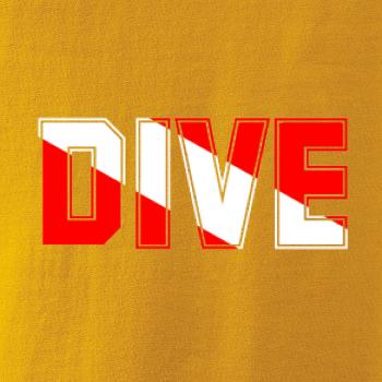 Dive nápis vlajka