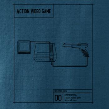 Nákres videohra so zbraňou