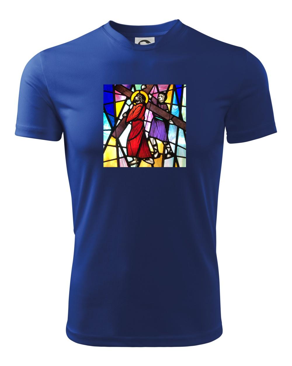 Vitráž - Ježiš a kríž