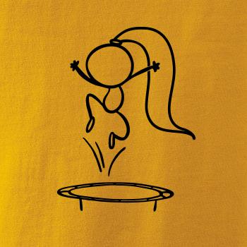 Skákajúci dievčatko