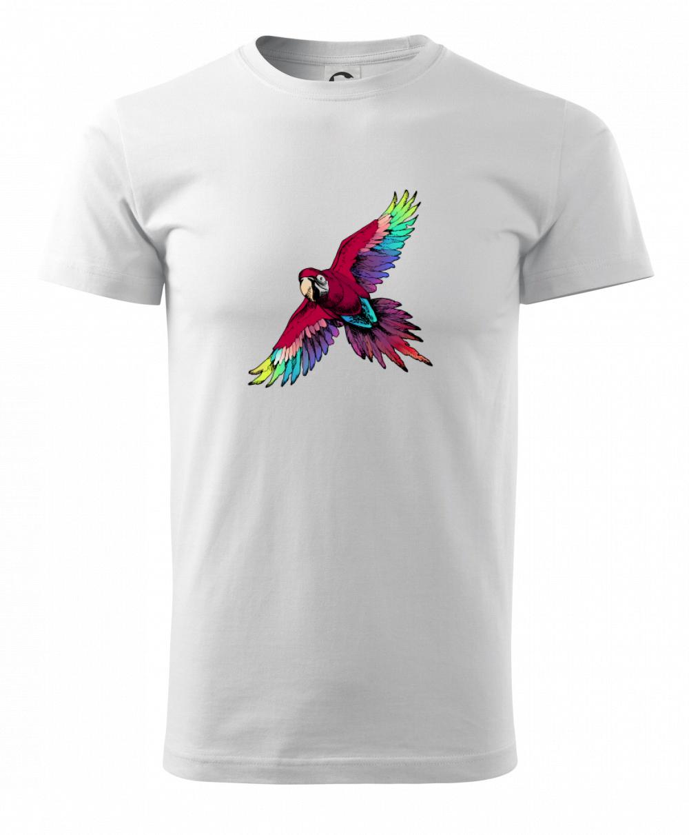 Papagáj kreslený letiaci Papagáj kreslený letiaci