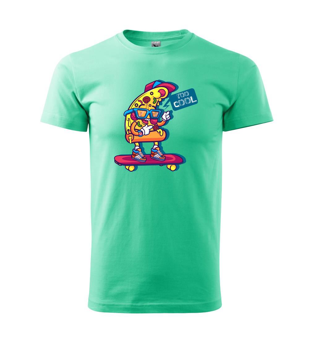 Pizza slice with skateboard Pizza slice with skateboard