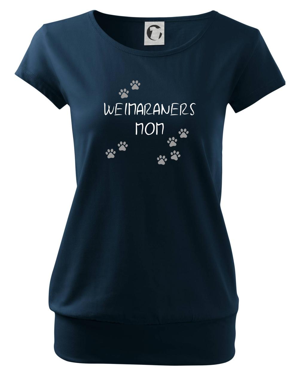 Ostatné psie plemená - Weimaraners mom (Weimarský stavač)  (Reflexné labky) - Voľné tričko city