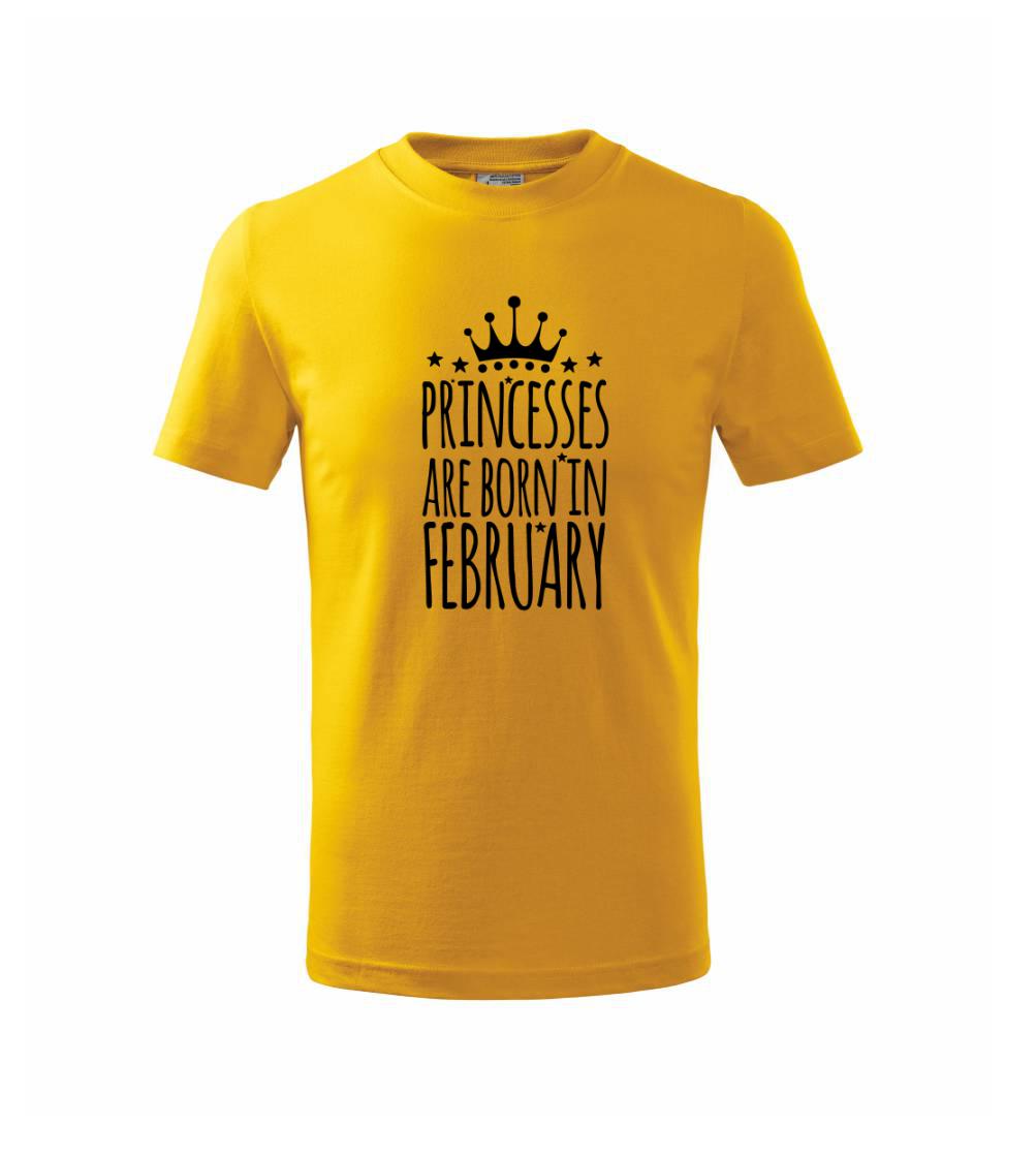 Princesses are born in February