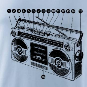 Nákres starý magnetofón