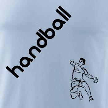 Handball nápis šikmo